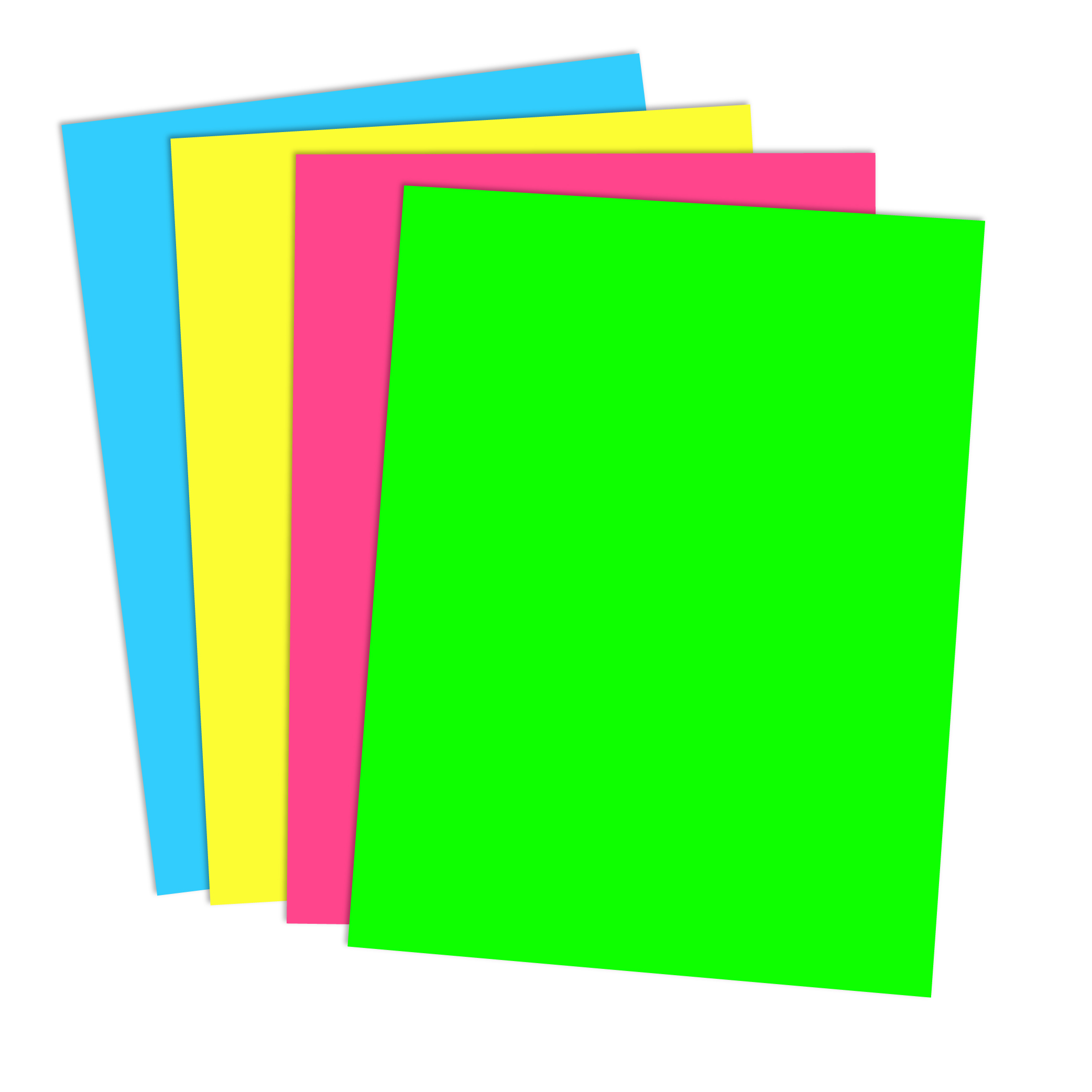 Neon Assorted Poster Board, Pink, Green, Canary, Blue, Heavyweight 17 pt,  22x28, 32/case