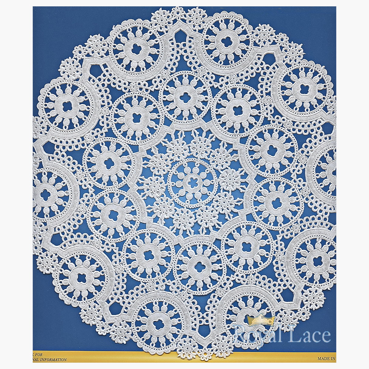 Royal Consumer Medallion Lace Round Paper Doilies, 4-Inch, Pack of 40  (B23001)