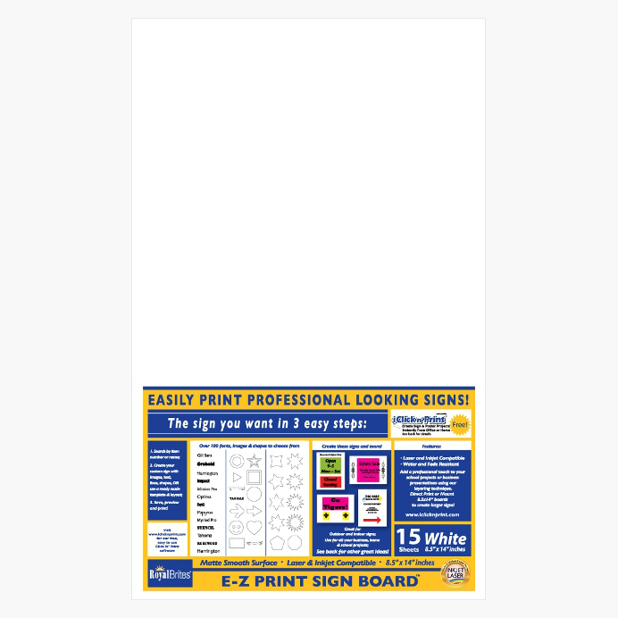 Royal Brites Premium Heavyweight Poster Board, 22x28, Assorted Colors