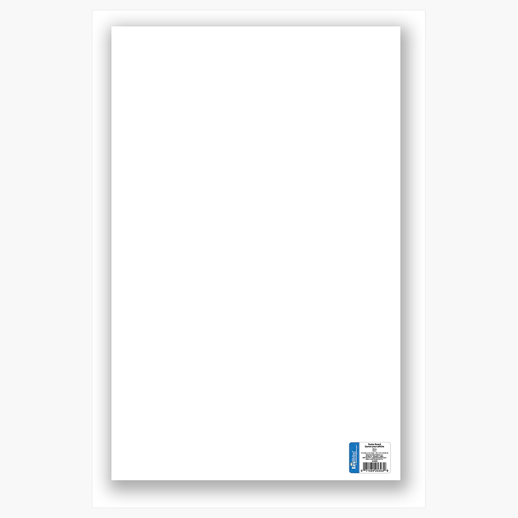 blank poster board