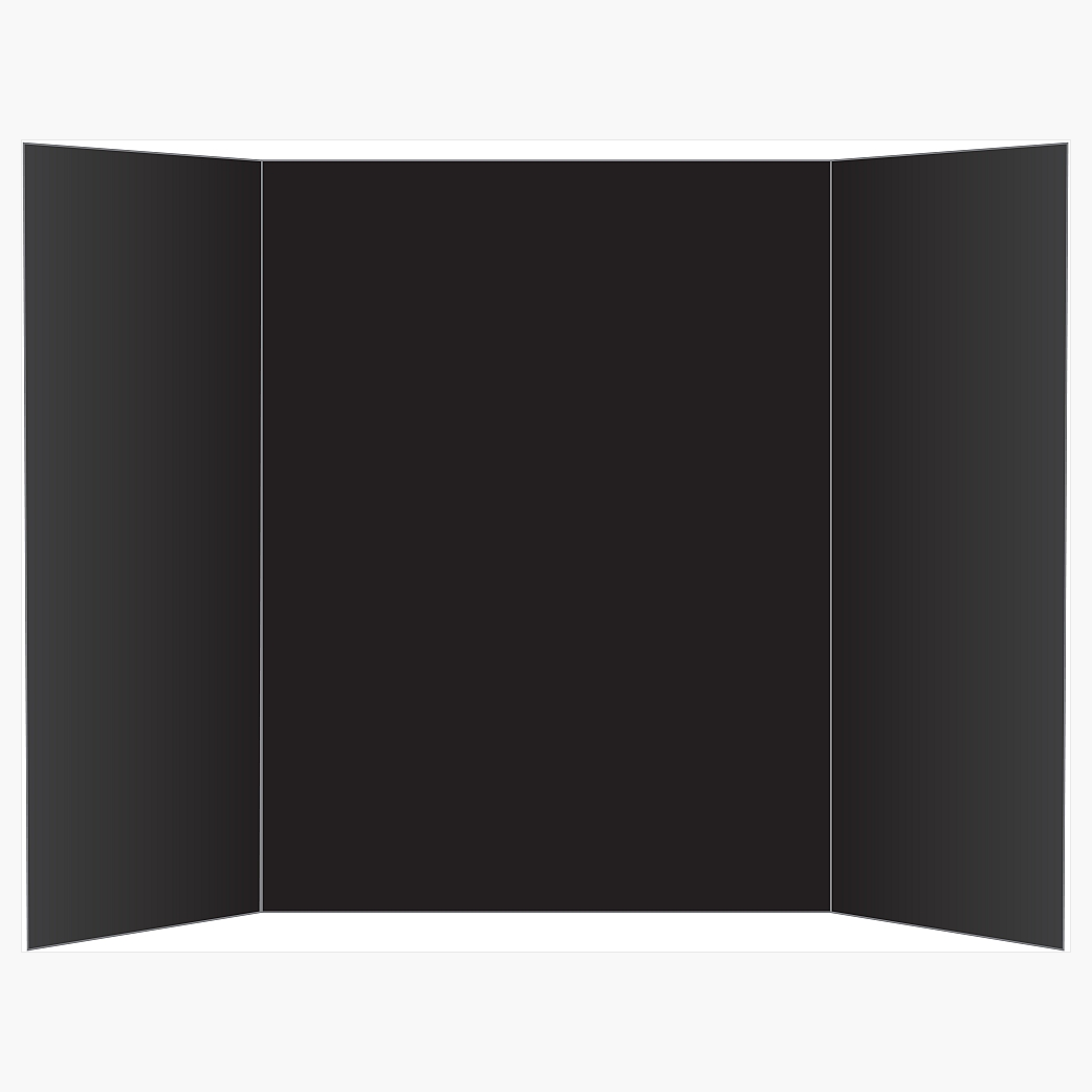 Trifold Presentation Board - 48 x 36 - Black