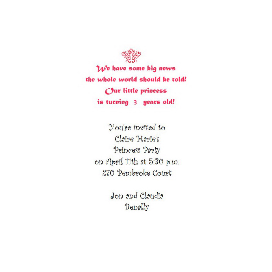 Kid's Birthday Invitations Prince and Princess 3 Template | TheRoyalStore