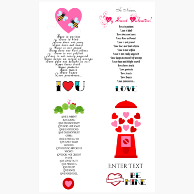 Valentines Day Cards Iclicknprint Template 1