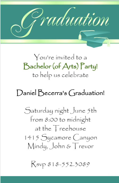 graduation invitation template iclicknprint