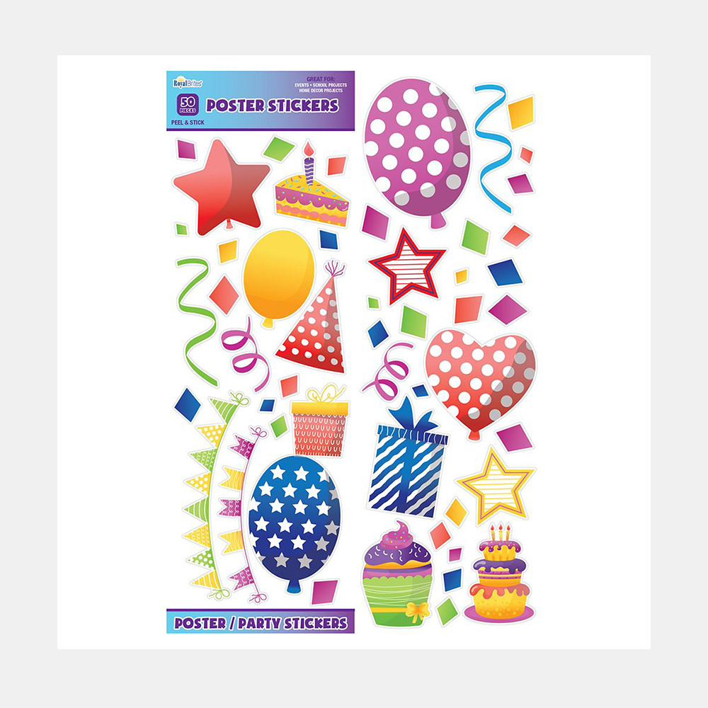 Attention Grabbers Party Sticker 31014 RoyalBrites TheRoyalStore