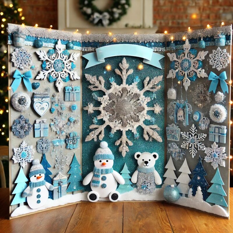 How to Create a Stunning Christmas Tri Fold Project Board(2)